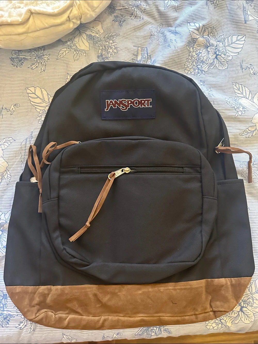 Jansport Black Right Pack Backpack with Brown Accent